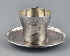 Antike Mokkatasse 950er Silber