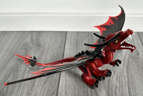 Lego dragon figure dark - dark, red