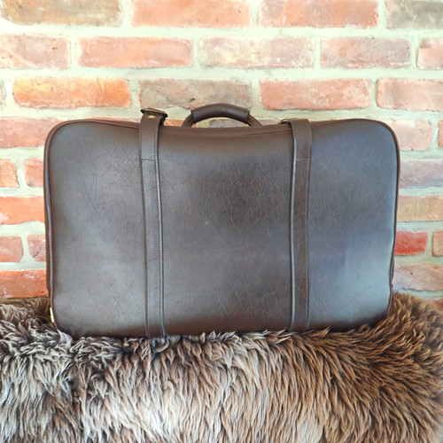 Vintage reisekoffer braun - reisekoffer,