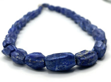 Lapislazuli ( Nuggets ) Edelstein Kette 45 cm (unpoliert - Natürlich) (DVD-13)