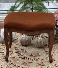 Hocker Antik Barock Samt