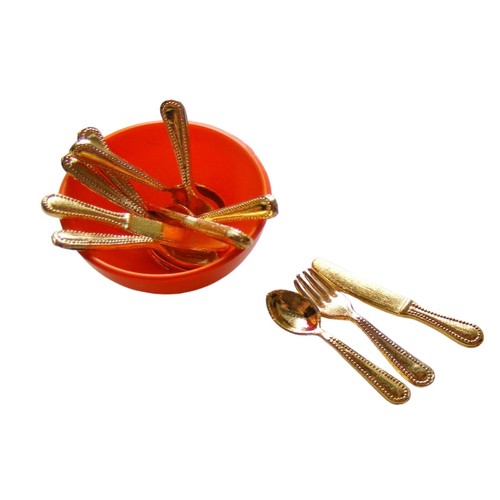 Puppenhaus besteck set - puppenhaus, 1:12