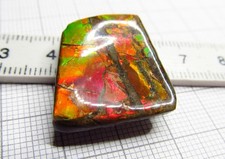 Ammolit, Ammolith, Ammolite Kanada, Maße ca. 26 x 22 x 5 mm, Gewicht 31,5 Karat!