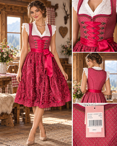 Dirndl in kräftigem - dirndl,
