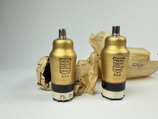 2x Philips ABC1 Röhre NOS same Code Niederfrequenz Röhrenradio Valve