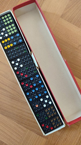 50er domino spiel mit 55 - ,