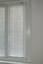 Jalousie Alu Lamellen verstellbar lichtgrau 140 x 40 cm Metall Klemmhalterung