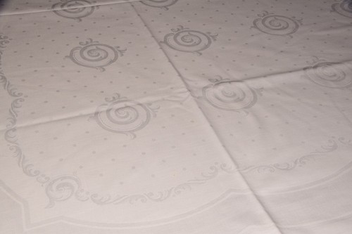 Alte damast tischdecke - damast,