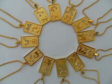 1 Kette mit Sternzeichen Anhänger Ketten Horoskop Astrologie Tierkreiszeichen 