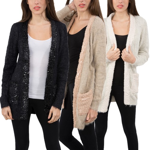 Damen strick jacke cardigan - strick,