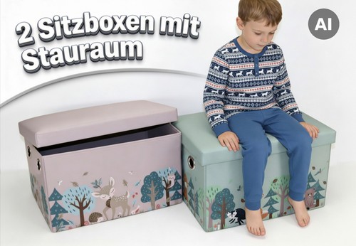 Kinder sitztruhe faltbar - x,