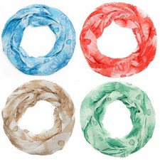 Loop Schal Seide Baumwolle