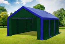 Partyzelt 4x6m Blau Grün PVC