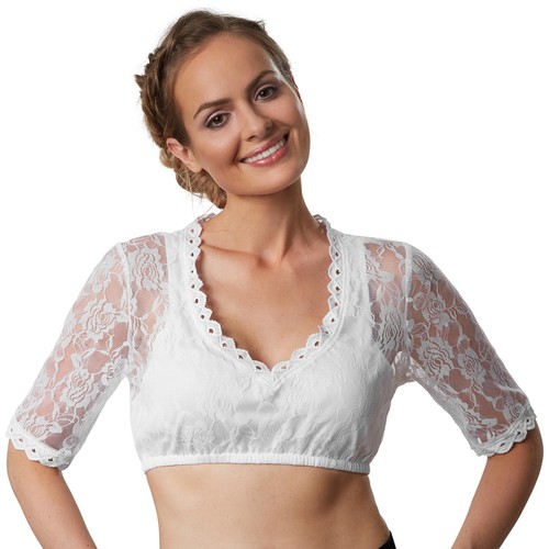 Dirndlbluse spitze trachten - dirndlbluse,