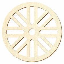 Holz Wagenrad V5 - Deko
