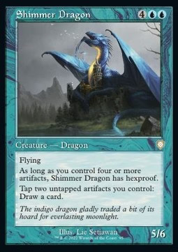 Magic mtg schimmernder drache - magic/mtg,
