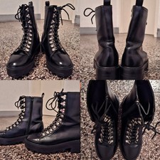 Gothic Punk Metal Biker Boots