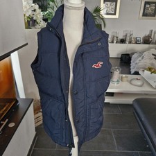 HOLLISTER Steppweste. Winterweste, Weste blau Gr.  XS/S eher S/M