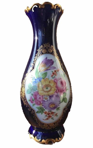 Vase blau m - blau, -c.m