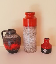 Vase Konvolut, Scheurich, Tönnieshof, Fat Lava, 70er Jahre,  W. Germany, Top