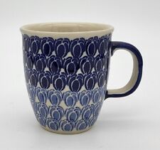 Bunzlauer Keramik Tasse MARS - blau/weiß - 0,3 Liter (K081-GP16)