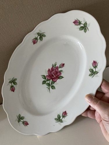 Teller platte porzellan rose - teller,