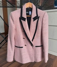 Zara blazer rosa schwarz - rosa,