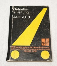 DDR Betriebsanleitung für