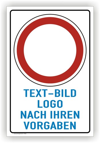 Verbotsschild verboten für - -verboten,
