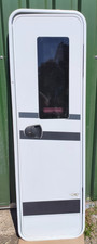 Wohnmobil Aufbautür Glattblech mit Scheibe, 194 x 61 cm mit Mangel