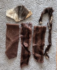 5x Fellreste Zum Basteln Braun