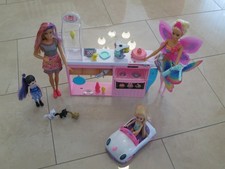 Barbie Eisdiele Fee Chelsea Car Zusammenstellung Puppen Katzen Accessoires Set