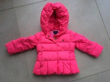 Polo Ralph Lauren Kinder Winterjacke Gr. 2-2T Pink mit Kapuze Wie Neu NP 199