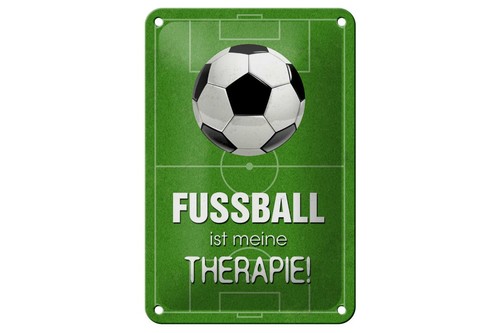 Blechschild fußball ist meine - blechschild,