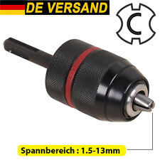 Profi SDS Plus Schnellspann Bohrfutter mit Adapter für Bohrmaschine Ø1.5mm-13mm