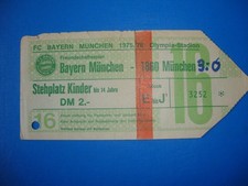 1975 Ticket FC Bayern München