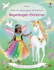 Mein Anziehpuppen-Stickerbuch: Regenbogen-Einhörner Stickerheft mit über 330 ...