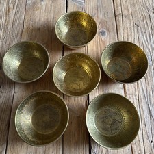 6Stk. WMF Schalen Rund Messing