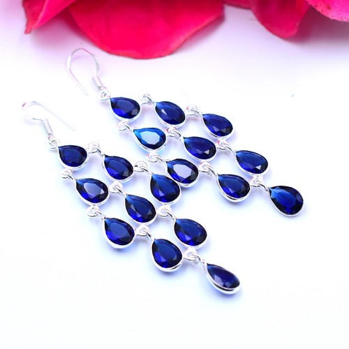 Handgefertigter blauer