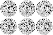 6 Stück Massagebälle, Silber