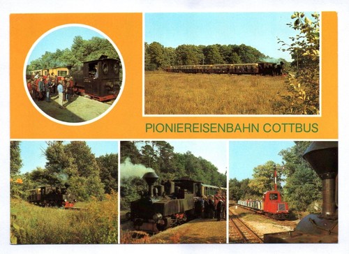 Pioniereisenbahn cottbus - ak,
