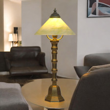 Art Deco Tischleuchte "APPLE PIE" Einzelstück Messinglampe Unikat Tischlampe