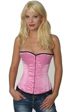 Corsage Korsett Satin Pink