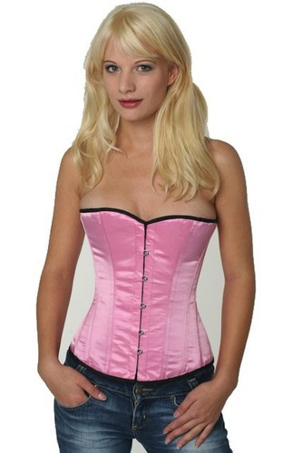Corsage korsett satin pink - corsage,
