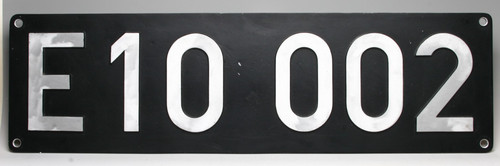 Lokschild e10 002 typographie - e10,