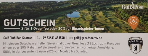 Golf greenfee gutschein - golf,