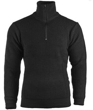 TROYER Marine Seemann Bundeswehr Strickpullover Arbeitspullover schwarz NEU