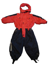 Kinder Schneeoverall Gr.92-98*Rot-blau*Warm*Neuwertig!