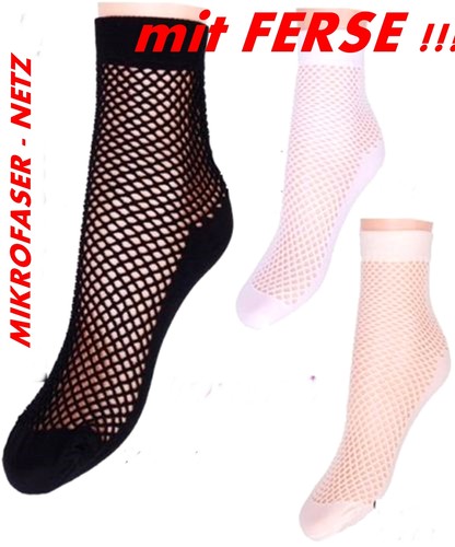 Mikrofaser netzsocken mit - mikrofaser,