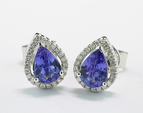 Tansanit brillant ohrstecker - brillant,
